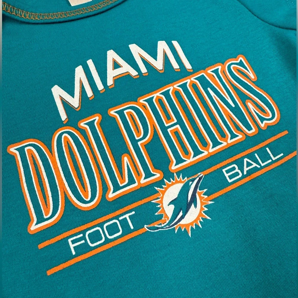 NFL Miami Dolphins Baby Bodysuit 0-3 Months Football‎ Teal Sports Fan Game Day